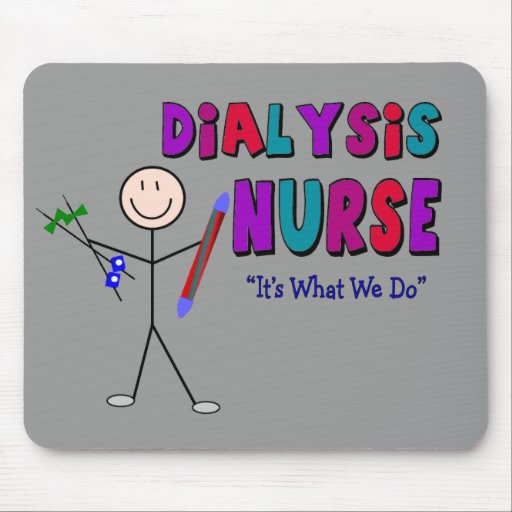 Dialysis Nurse Stick Person Design Mouse Pad Zazzle