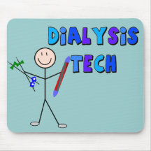 Dialysis Tech STICK MAN Design Mousepads