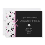 Diamond and Dots Sweet 16 Birthday Invitations