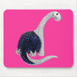 Diamond and Emerald Dinosaur Mouse Pad