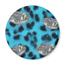 diamond and leopard scene magnets