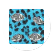 diamond and leopard scene stickers by VannaCuppycake13 diamond and leopard scene stickers
