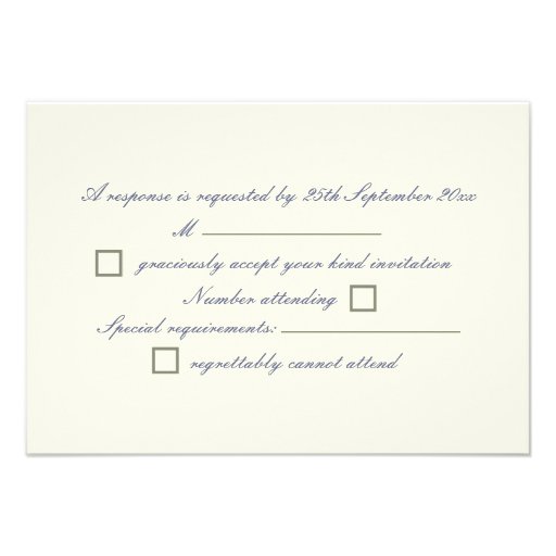 Diamond and Pearl Broach on Envelope RSVP Announcement