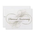 Diamond anniversary personalized invitations