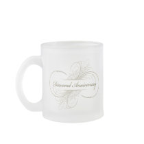 Diamond anniversary coffee mug