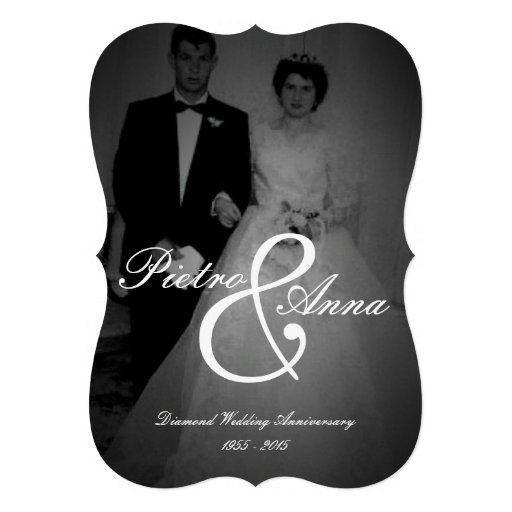 Diamond Anniversary with Vintage Me | Bracket Edge Cards (front side)