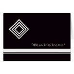 Diamond Best Man Card