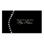 Diamond Bling Beauty Black Spa Salon Business Card