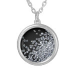 Diamond Blink Print Silver Necklace