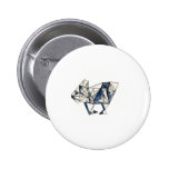 Diamond Bunny buttons