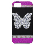 Diamond Butterfly Hot Pink Glitter casemate cases