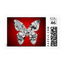 Diamond Butterfly Postage Stamps