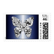 Diamond Butterfly Postage Stamps