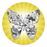 Diamond Butterfly Sunny Sticker