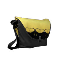 Diamond Chain Black and Gold Look Messenger messenger bags