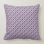 Diamond Circle Pattern Pillow - purple pillows