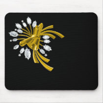 DIAMOND CRACKER - Black Background mousepads