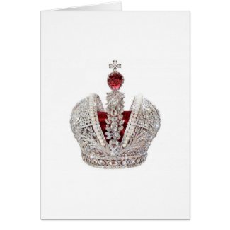 Diamond Crown Greeting Card