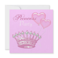 Diamond Crown Princess Birthday Party invitation zazzle_invitation