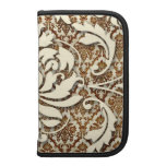Diamond Damask, DOUBLE DAMASK in Cream and Brown Folio Planner