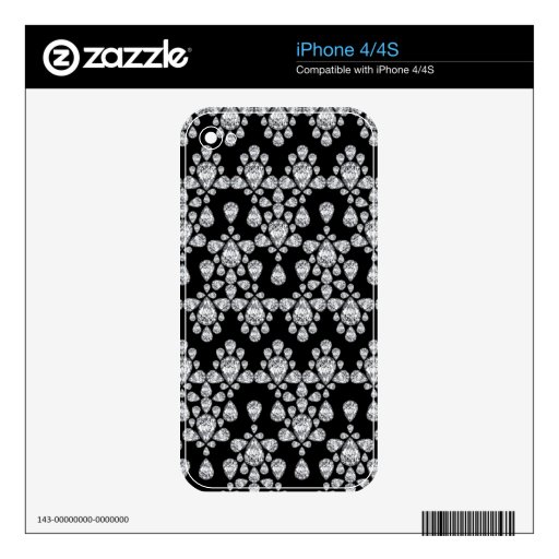 Diamond Damask iPhone 4S Decals