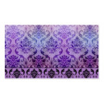 Diamond Damask, SHADOWS and FOG in Purple Business Card Templates