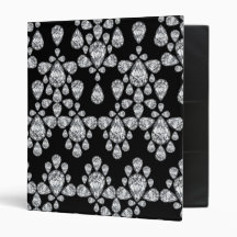 Diamond Damask Vinyl Binder