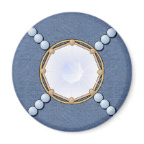 Diamond Denim and Pearls Magnet by RanchLady Diamond Denim and Pearls Magnet