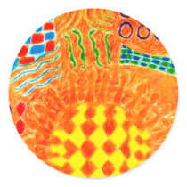Diamond Dream 7 Round Stickers