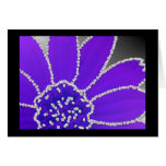 Diamond-Edge Flower - purple Cards
