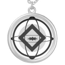 Diamond, Ellipses and Spheres Necklace