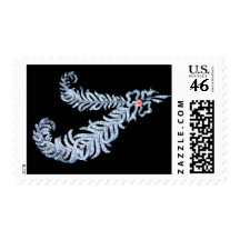 DIAMOND FEATHERS,pink Stamp