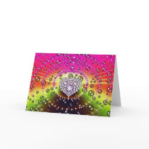 Diamond Fractal Greeting Card