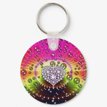 Diamond Fractal keychains by BettyCruz Diamond Fractal keychains