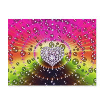 Diamond Fractal postcards