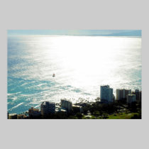 Diamond Head top view of city 3 posters
