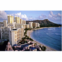 Diamond Head - Waikiki Beach, Oahu Photo Sculptures