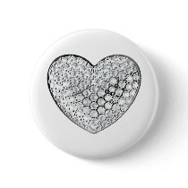 Diamond Heart Buttons
