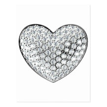 Diamond Heart Postcards