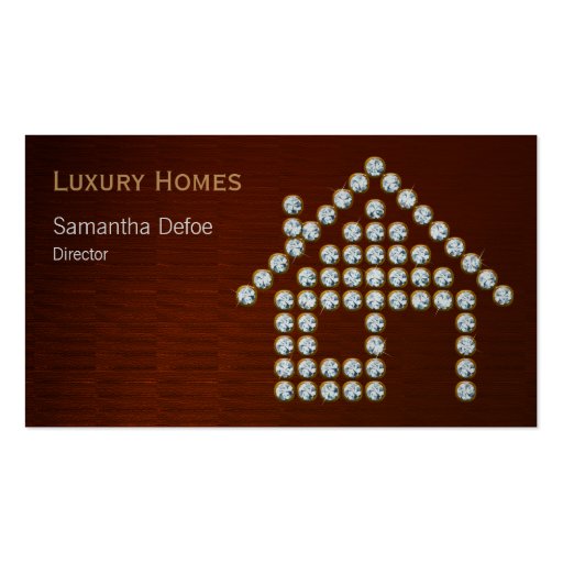 Diamond Home Real Estate Business Card (front side)