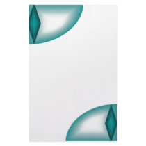 Diamond in Green Bubble Personalized Stationery