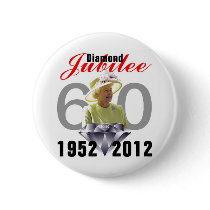 Diamond Jubilee 1952-2012 Pinback Button