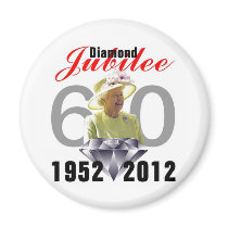 Diamond Jubilee 1952-2012 Fridge Magnets