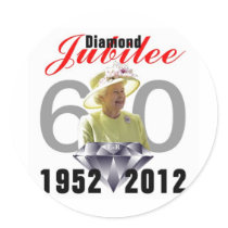 Diamond Jubilee 1952-2012 Sticker
