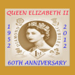 Diamond Jubilee 60th Anniversary Wall Canvas Art canvas prints