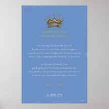 Diamond Jubilee Canada Blue Print