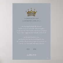 Diamond Jubilee Canada Grey Print