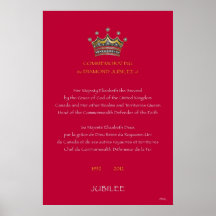 Diamond Jubilee Canada Red Print