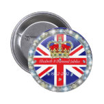 Diamond Jubilee Commemorative  Pin back Button