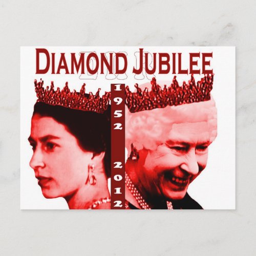 Diamond Jubilee commemorative postcard postcards